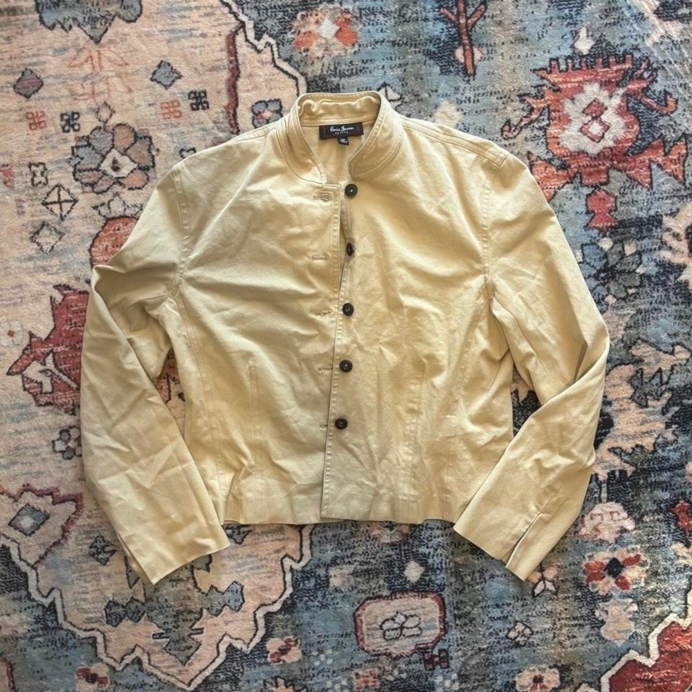 Yellow Eric Jeans button-up jacket jacket